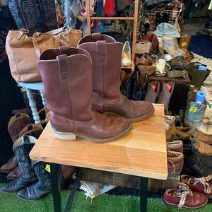 Brown Leather Cowboy Boots